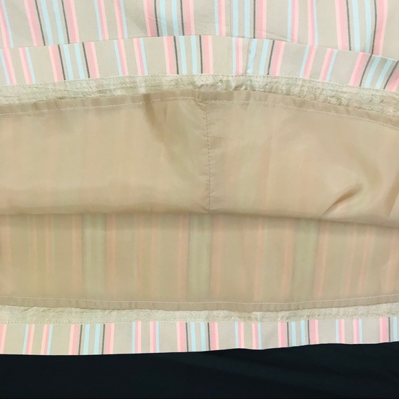 Tommy Bahaha Silk Neutral Striped Halter Dress - Picture 9 of 14